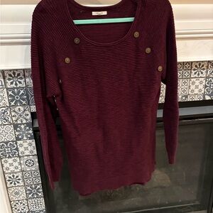 Maurices Deep Burgundy Knit Top